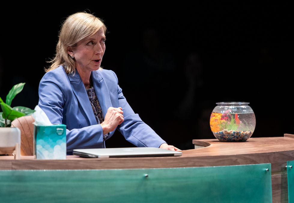 8. Kate Eastwood Norris (The Manager) in BAD BOOKS at Round House Theatre. Photo by Margot