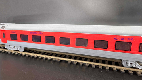 Rajdhani LHB Build Kit 1:100 HO Gauge IR Scale The Pink Engine