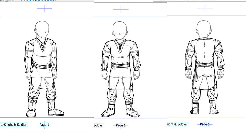 Création d’un personnage modulaire – Tenue paysanne (Work in Progress)