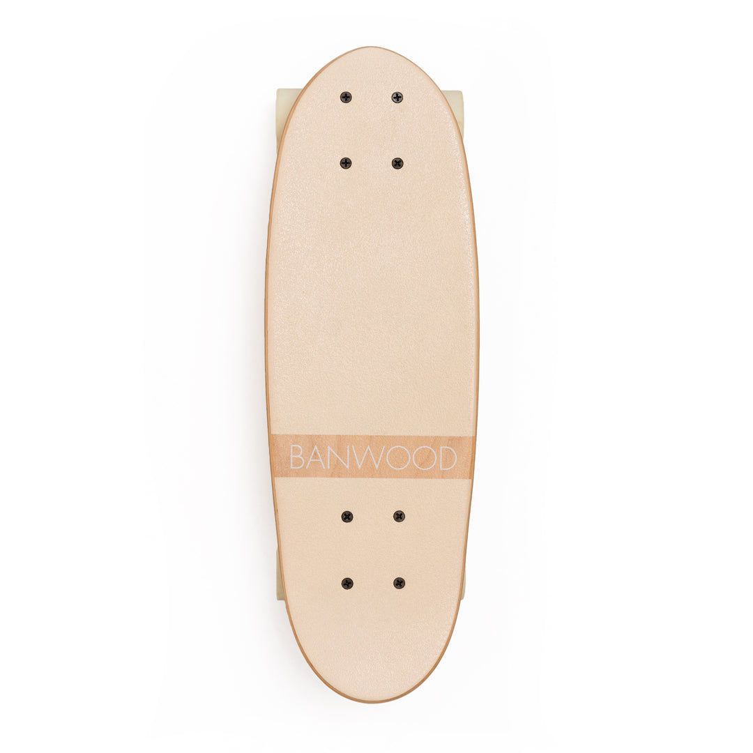 Skateboard - Design rétro - Crème - BANWOOD