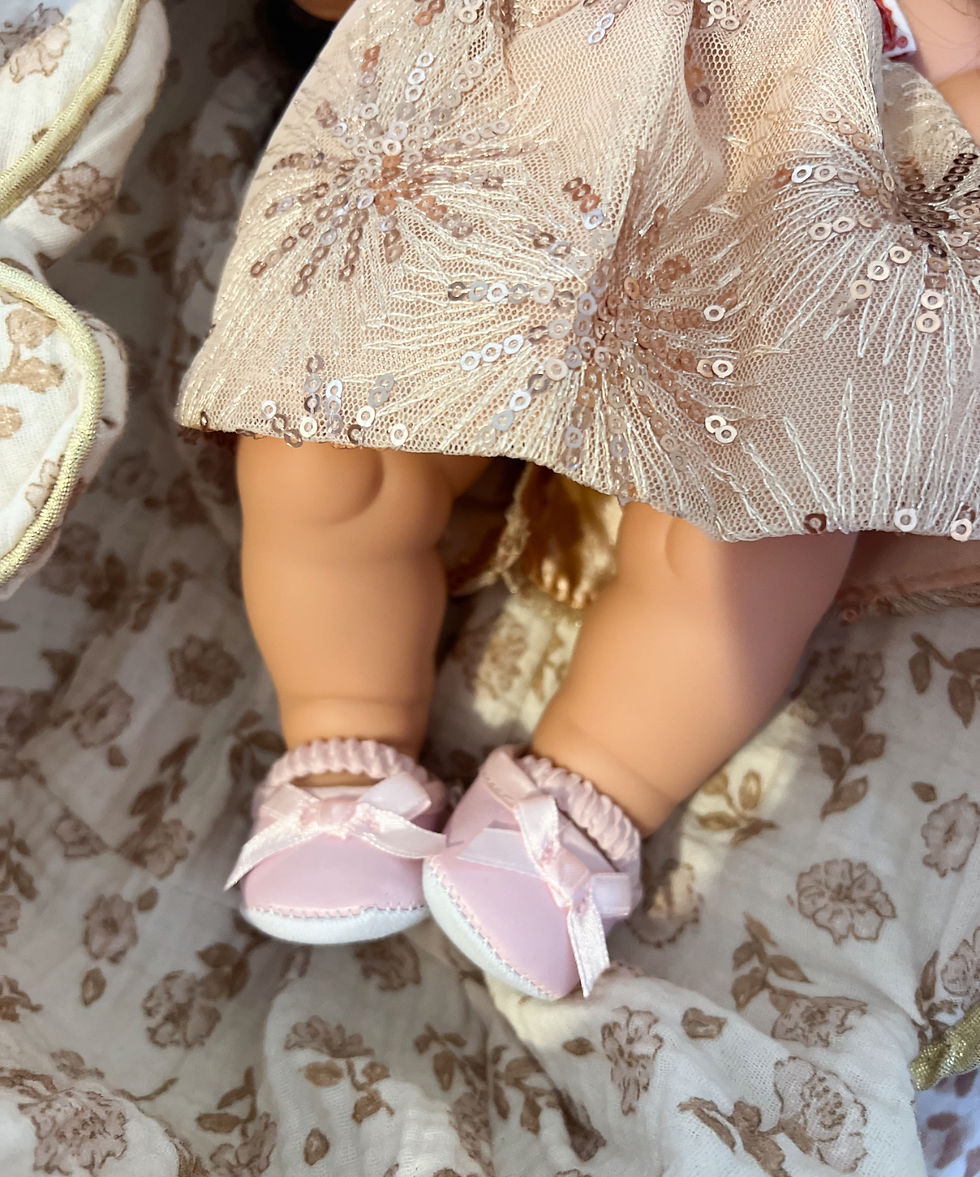 Miniature : Ballerines Poupée — Nœud Rose