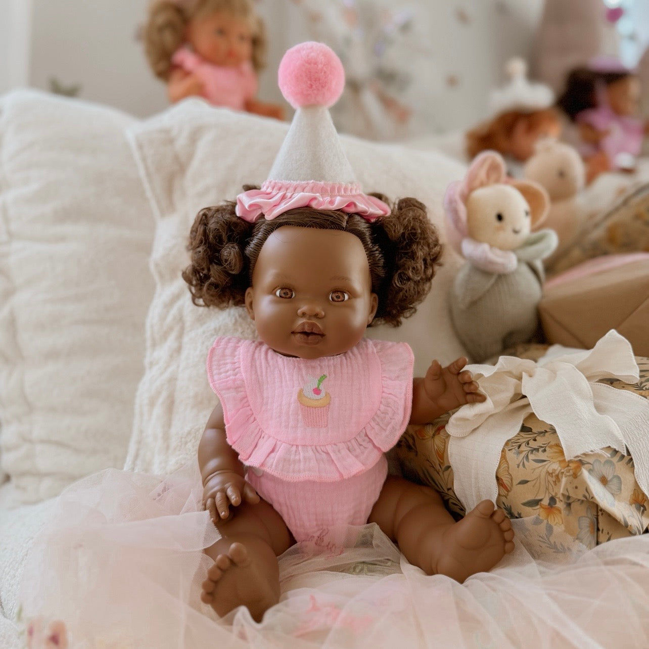 Ensemble Poupée — Anniversaire Cupcake Rose