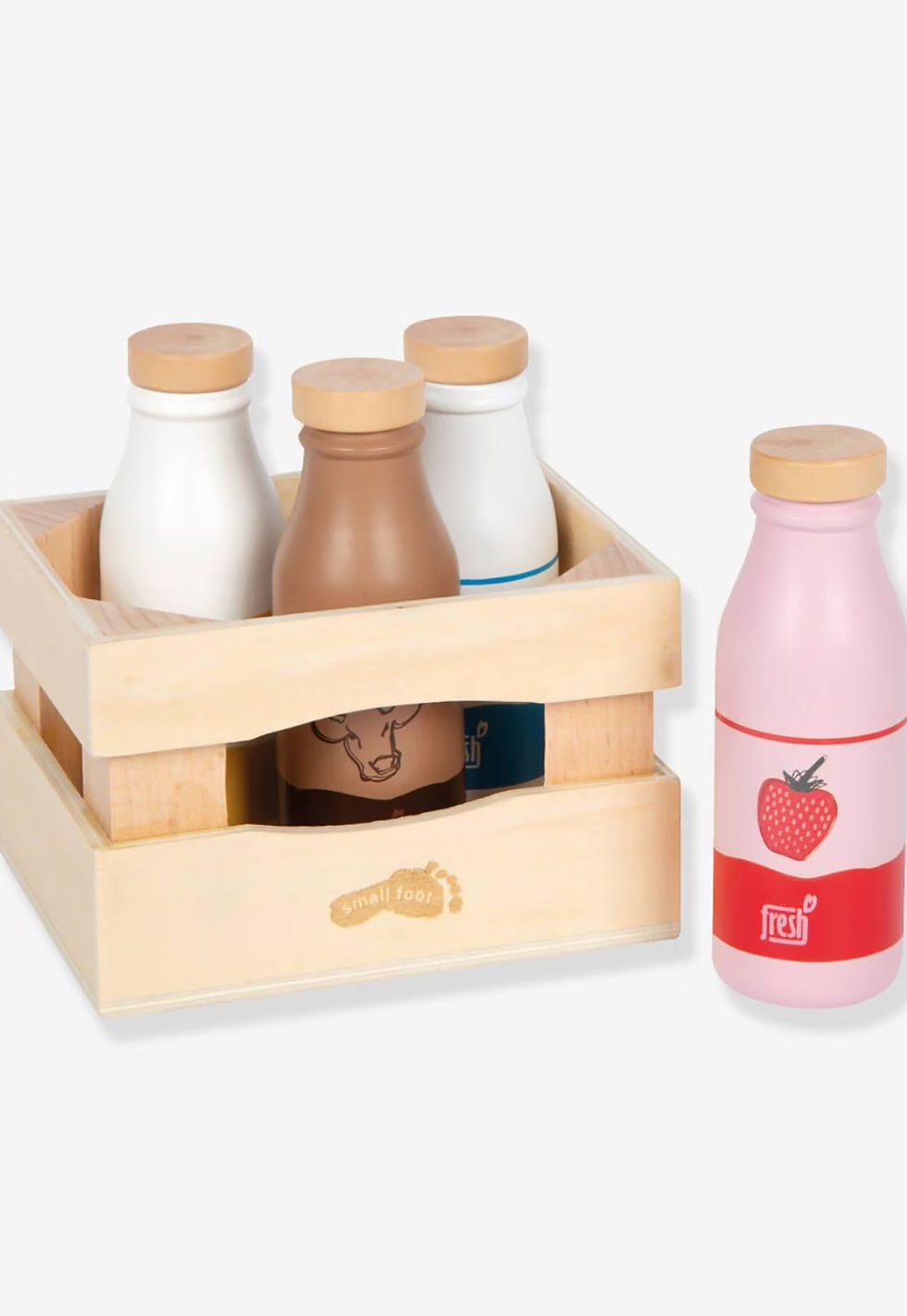 Thumbnail: 🥛 Caisse de Boissons Lactées "fresh" | Small Foot | 4 bouteilles | Dès 2 ans