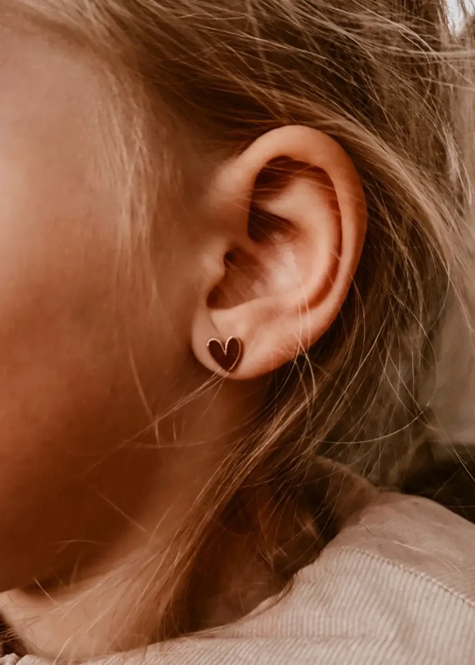Thumbnail: Boucle d’oreille - Organic hearts 