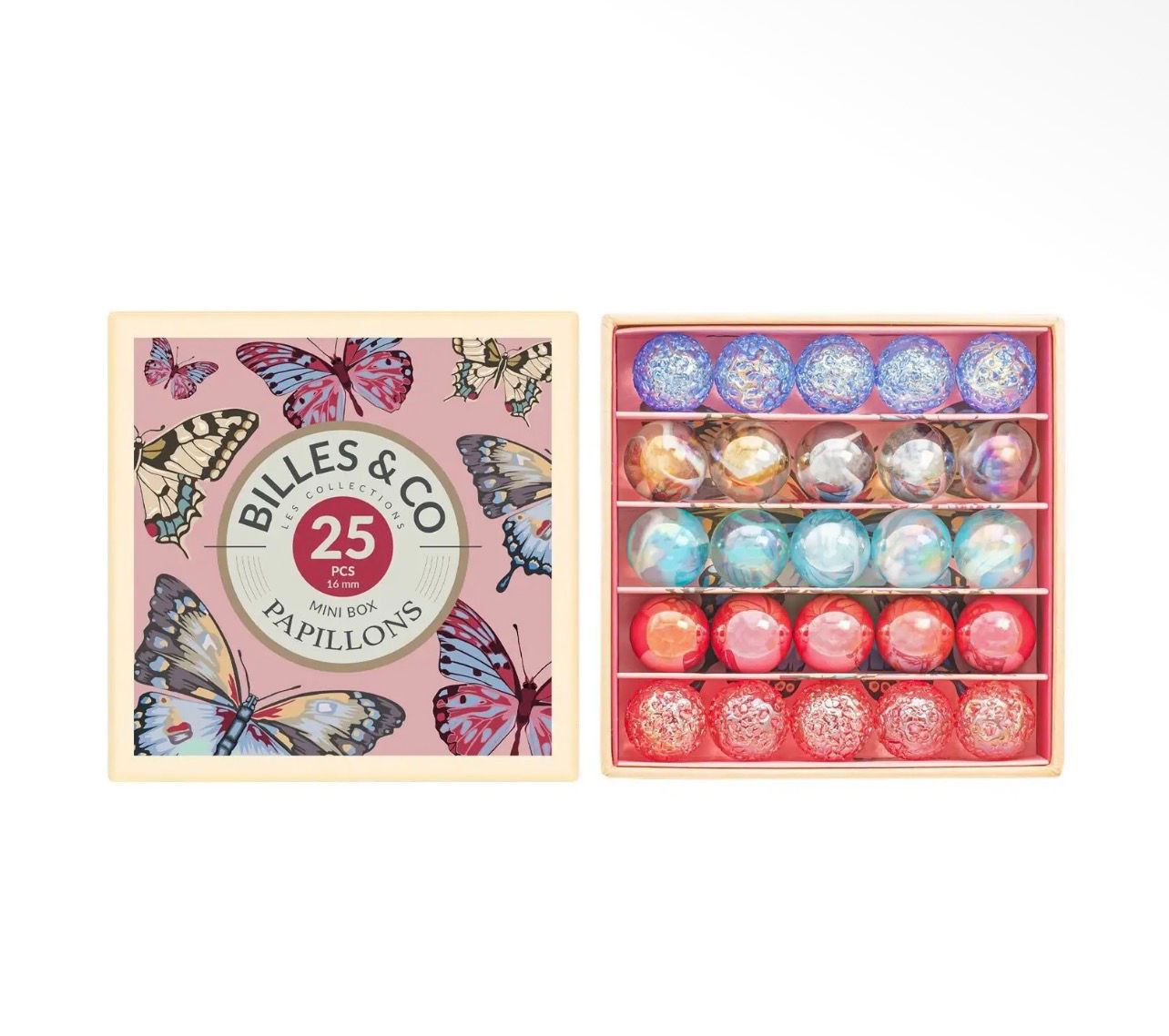 Petit Coffret de Billes - Papillons Anamorphiques