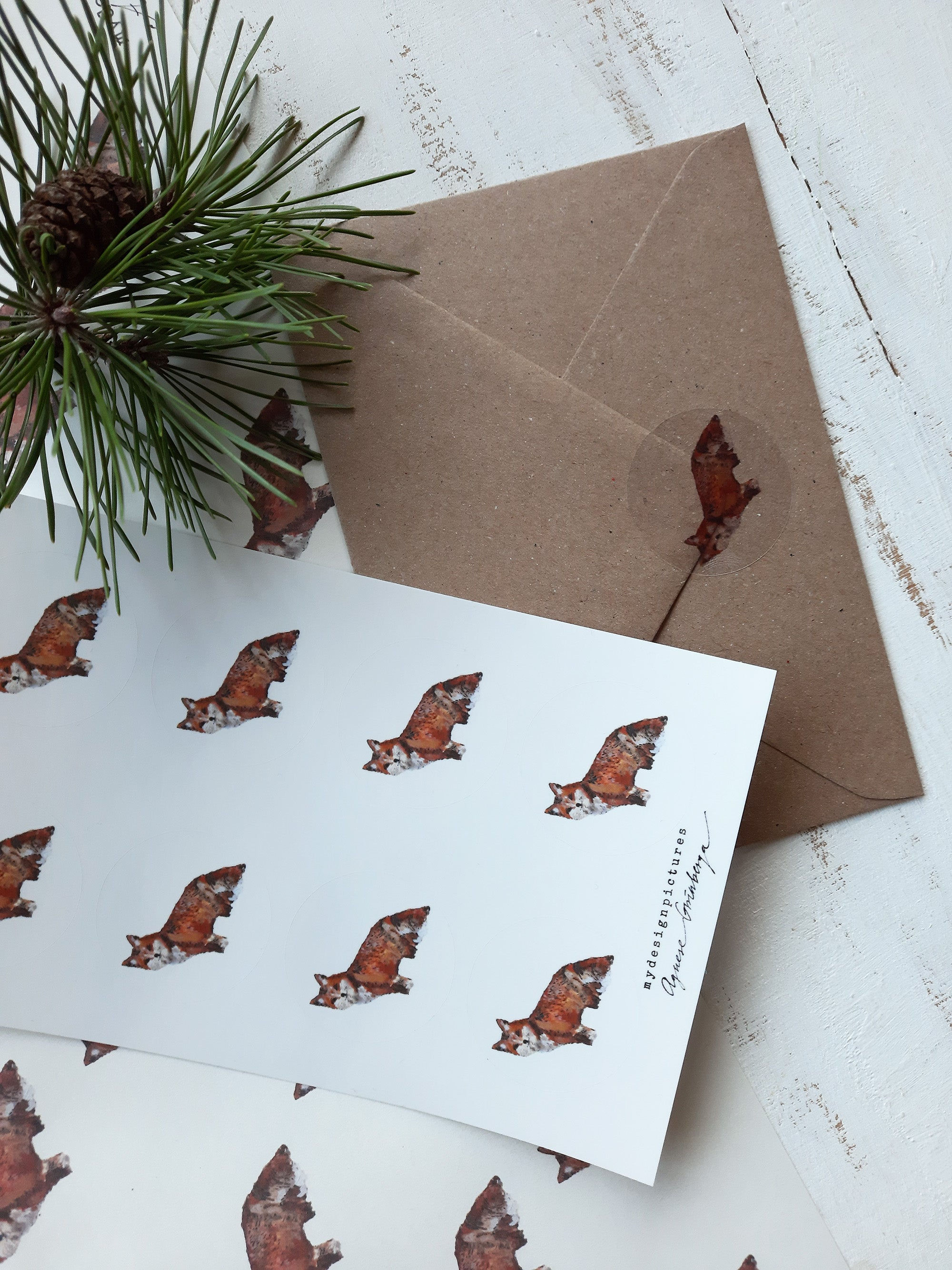 Planche de Stickers - Renard