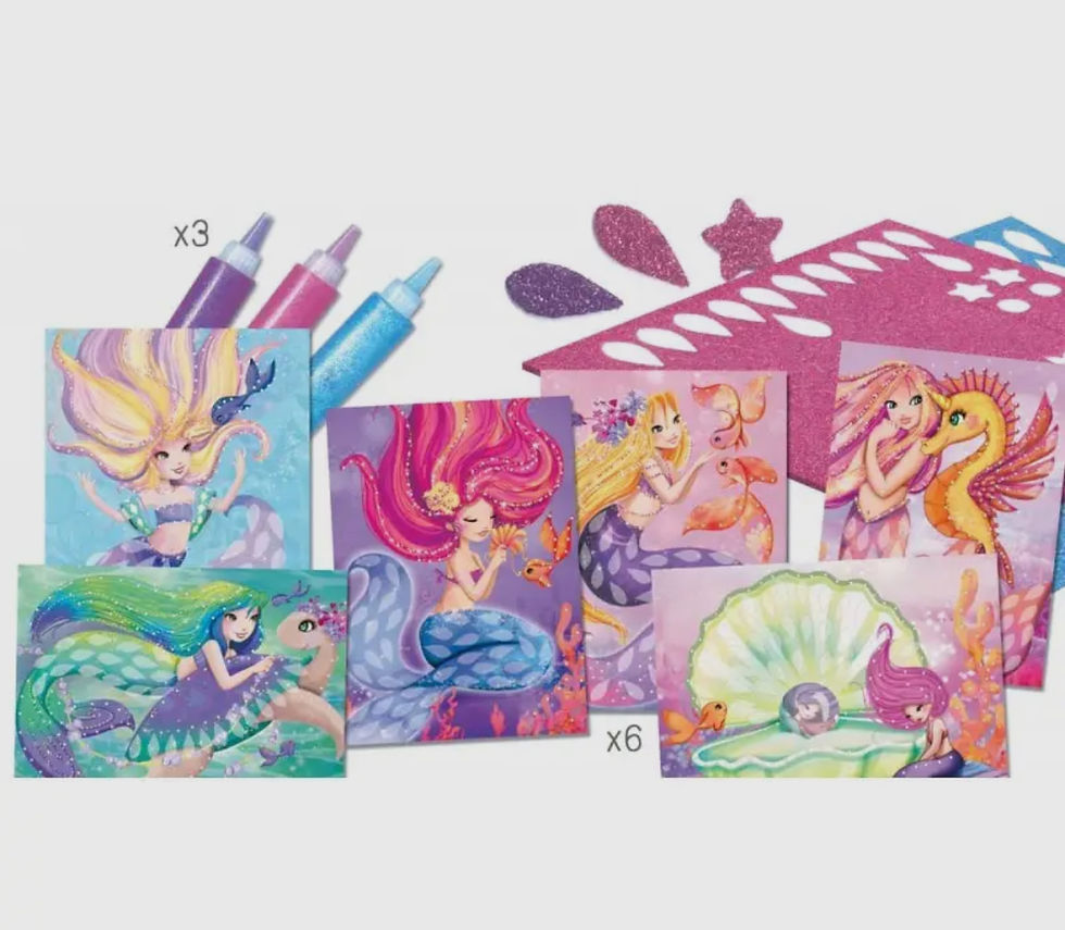Thumbnail: Cartes à créer - Sirènes scintillantes 