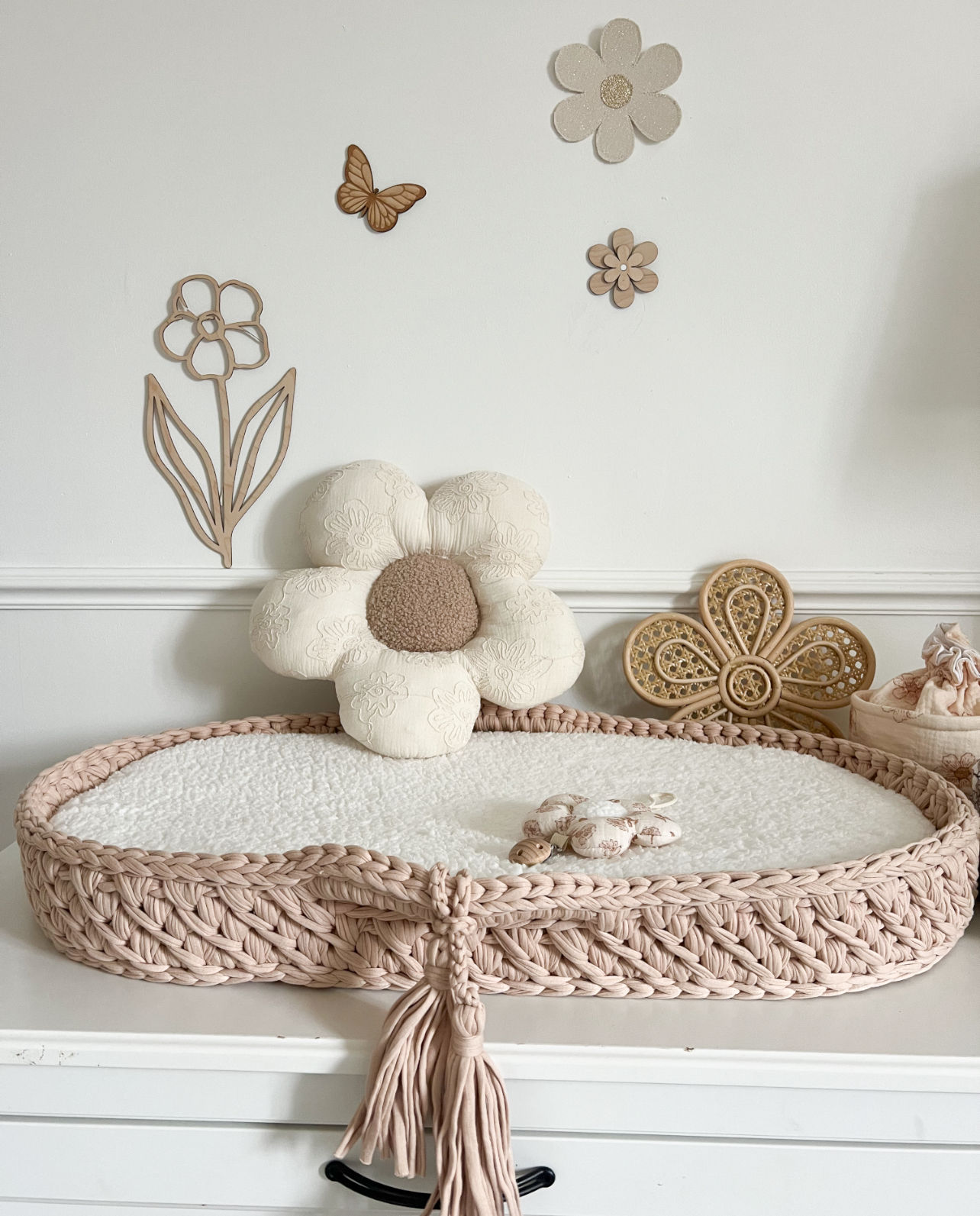 Panier tressé - beige