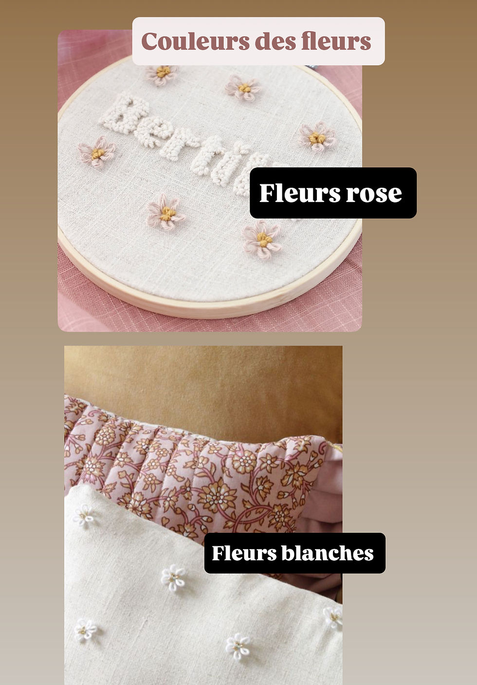 Thumbnail: Coussin broderie - Punche Needle 🌸