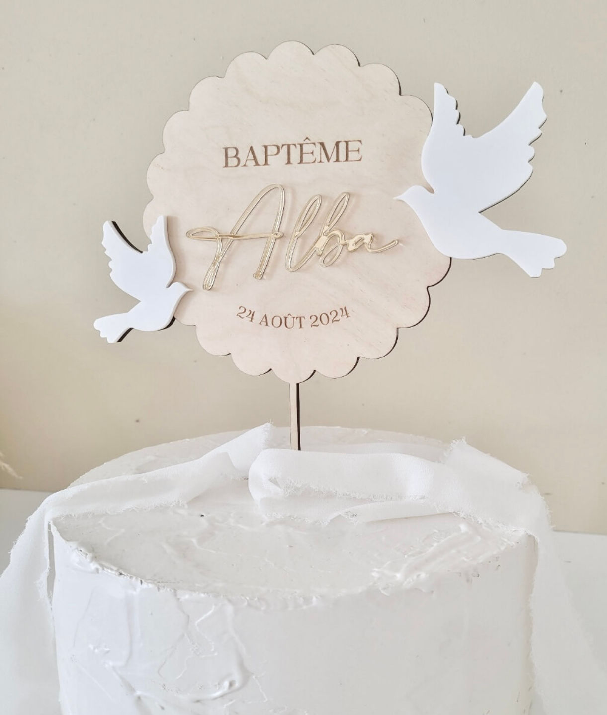 Cake topper - Alba