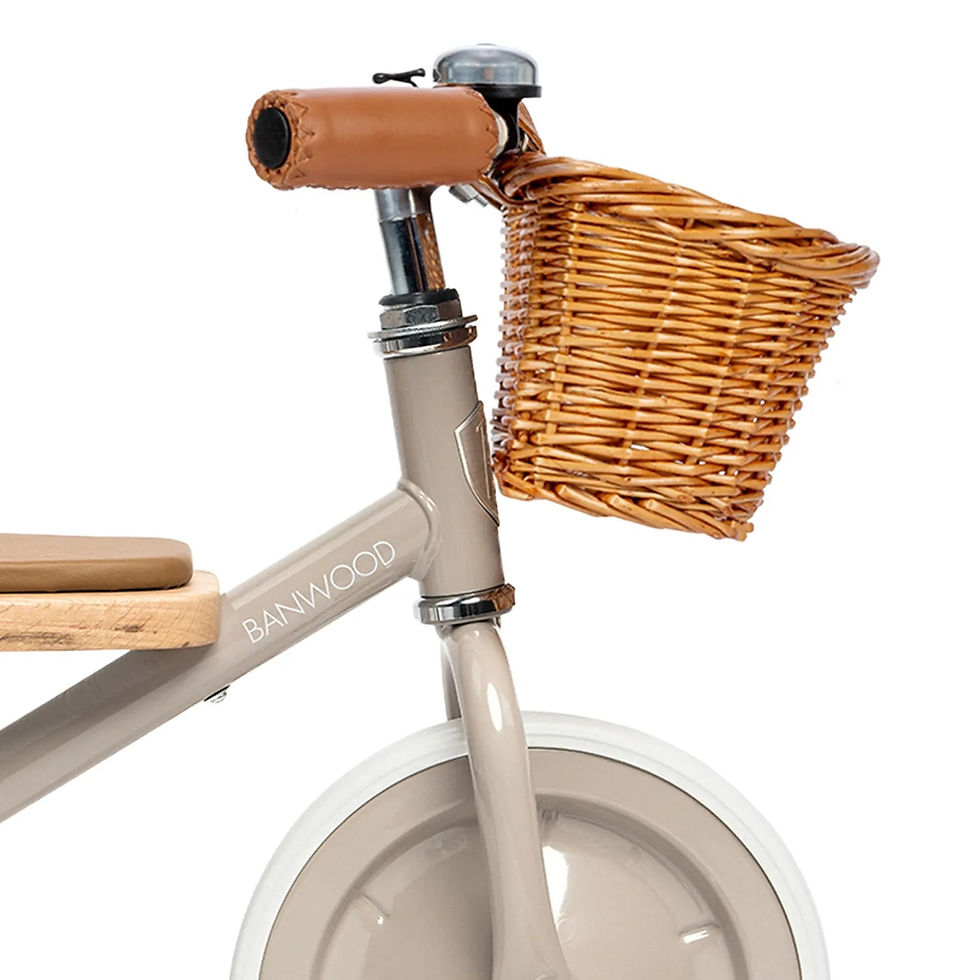 Thumbnail: Tricycle pour enfants de 3 à 6 ans - Design rétro - Taupe - BANWOOD