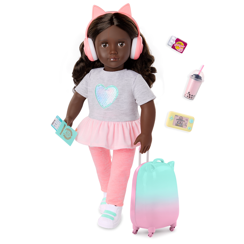 Thumbnail: Poupée Our Generation 46 cm - Kezia et sa Valise