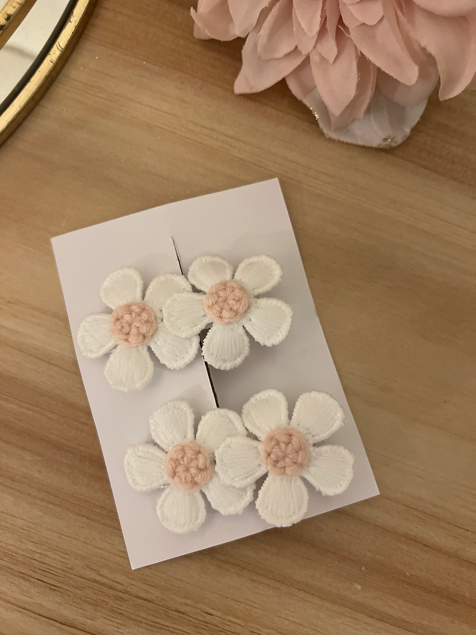 Miniature : Barrette x1 - Daisy double rose 