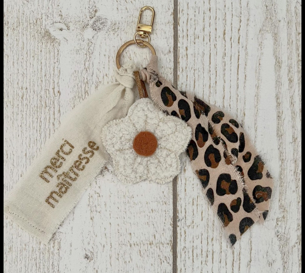 Porte clé - Jolie Fleur graouu