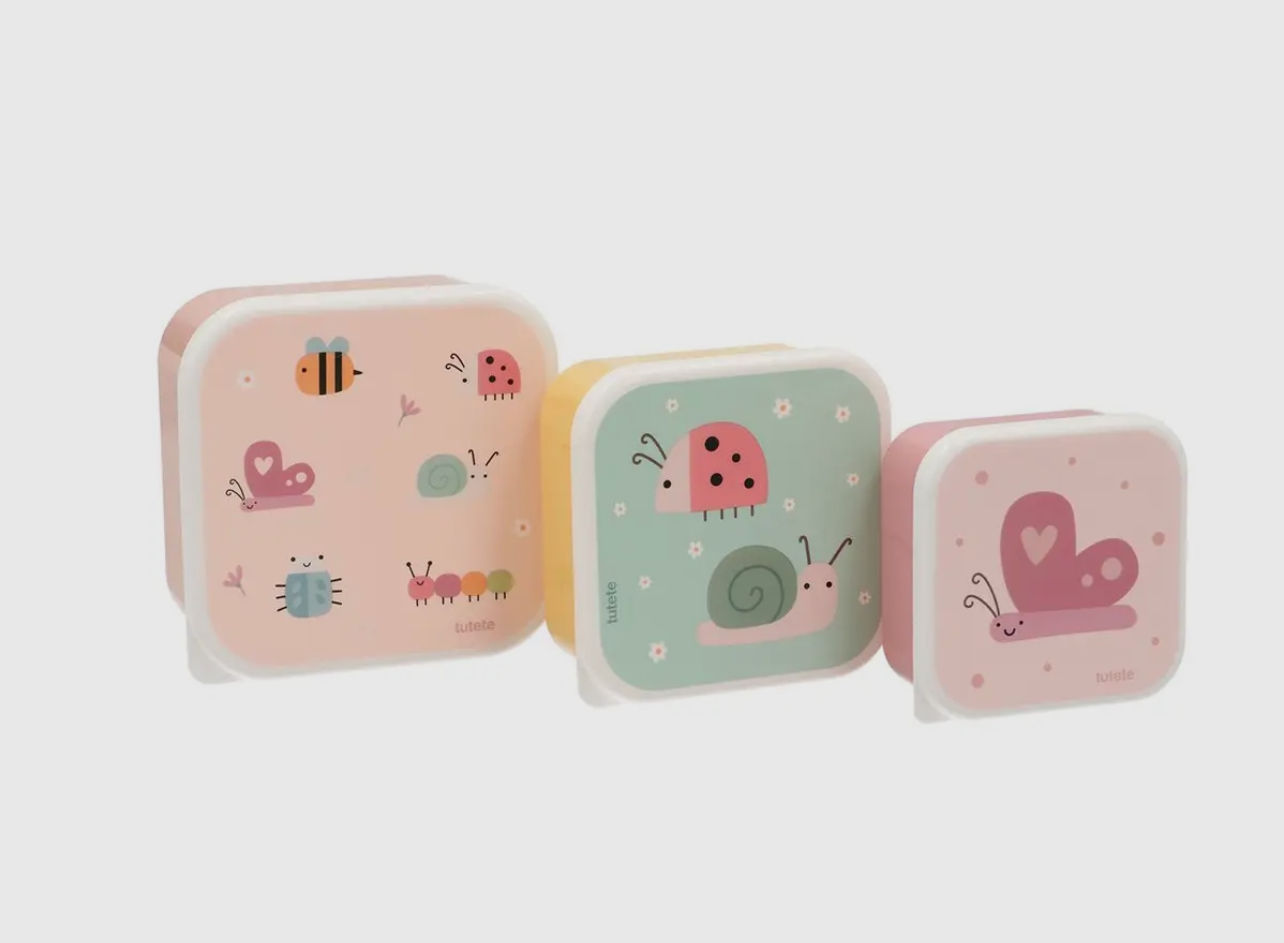 Lot x3 Boites à goûter - Bugs