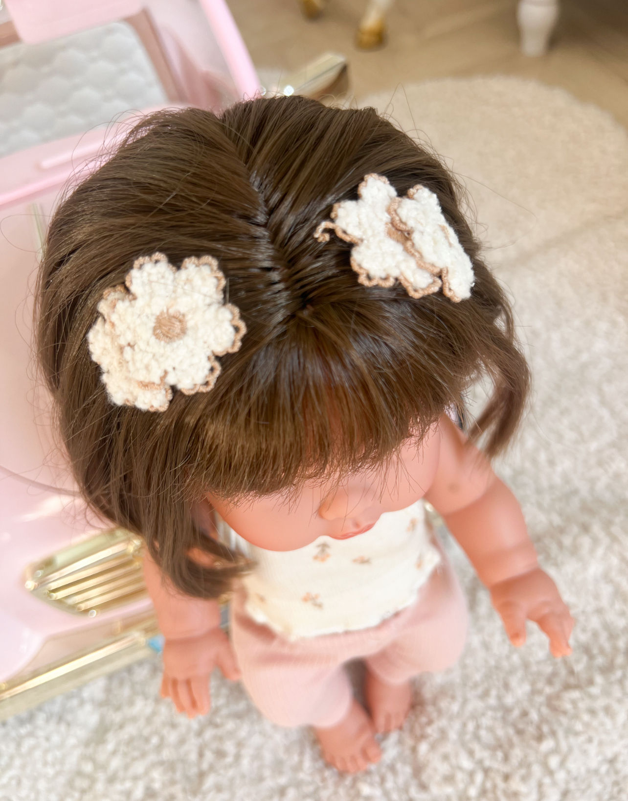 Lot de 2 Barrettes Poupée — Fluffy