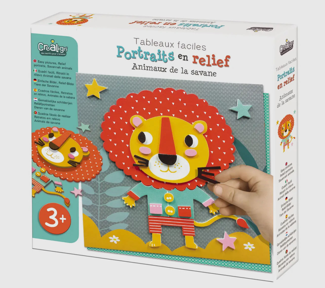 Portrait en relief - Animaux de la savane