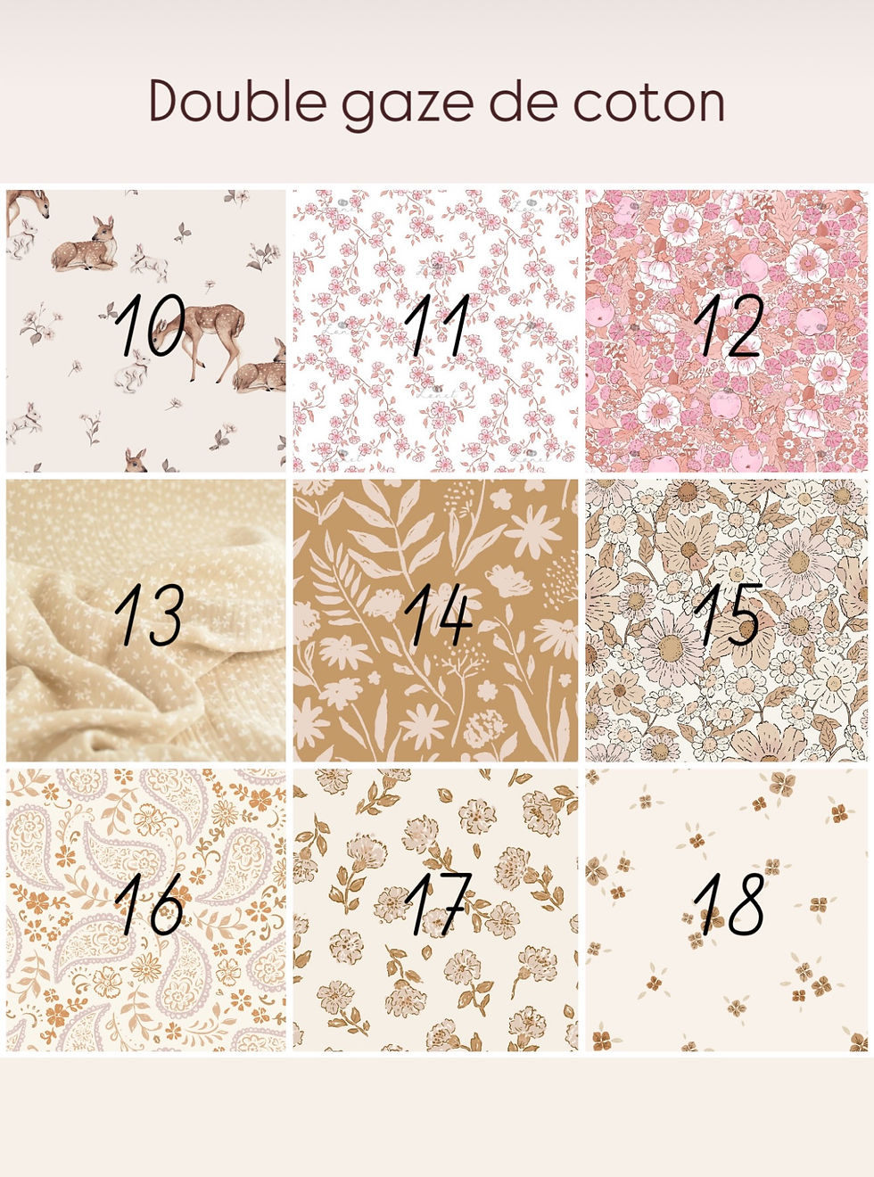 Miniature : Couverture Tissu au choix 