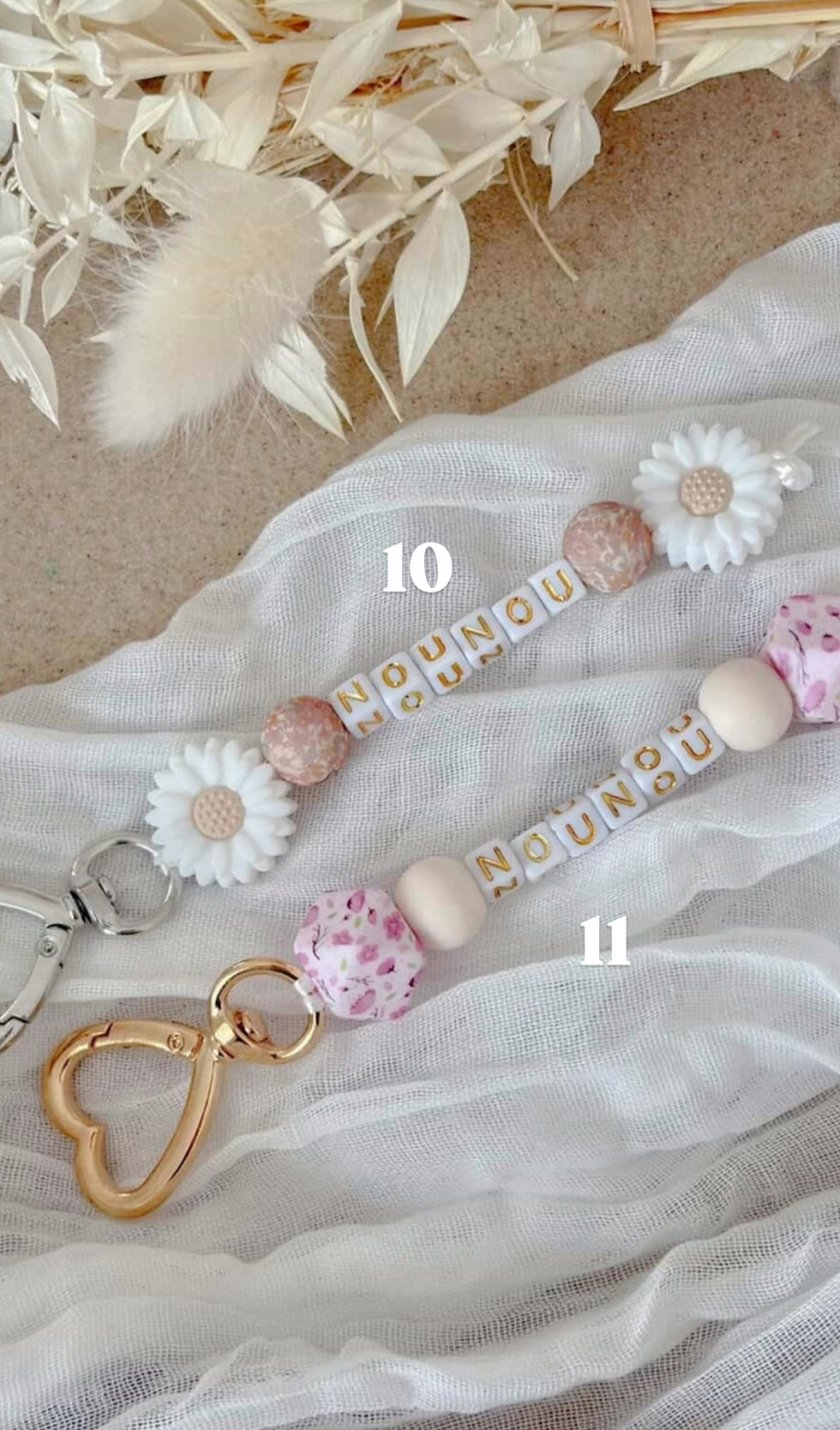 Miniature : Porte-Clés Fleur — À Personnaliser
