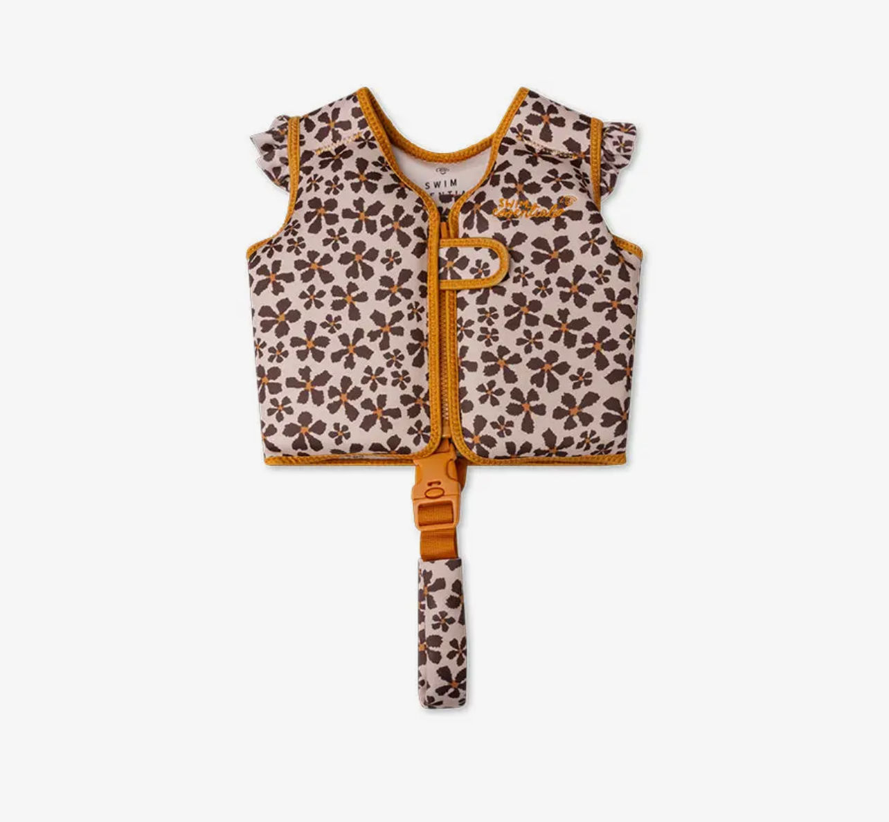 Gilet Sauvetage - Fleurs marrons