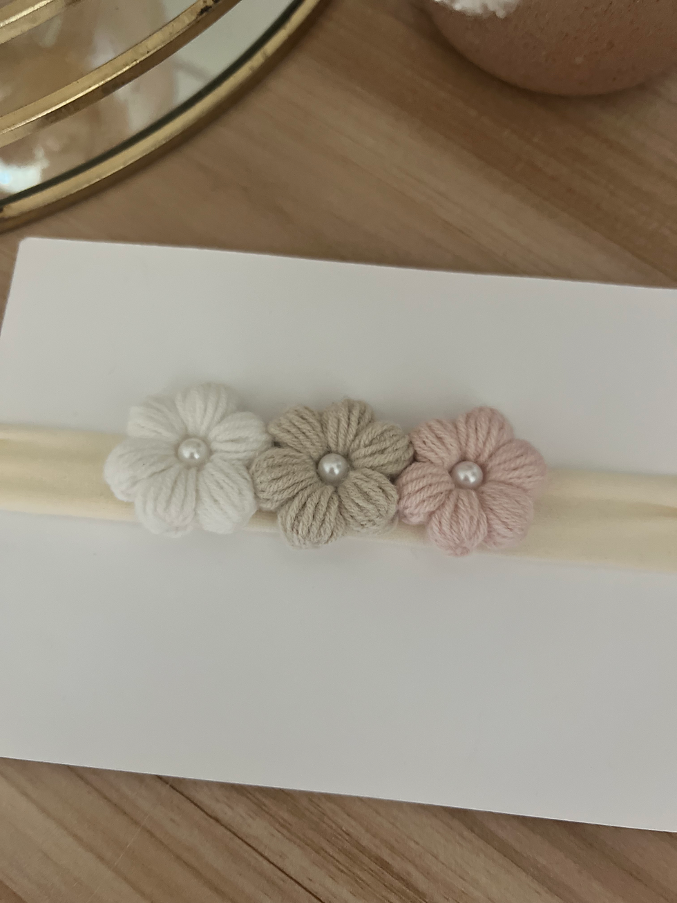 Miniature : Bandeau nylon - Daisy tricolores 