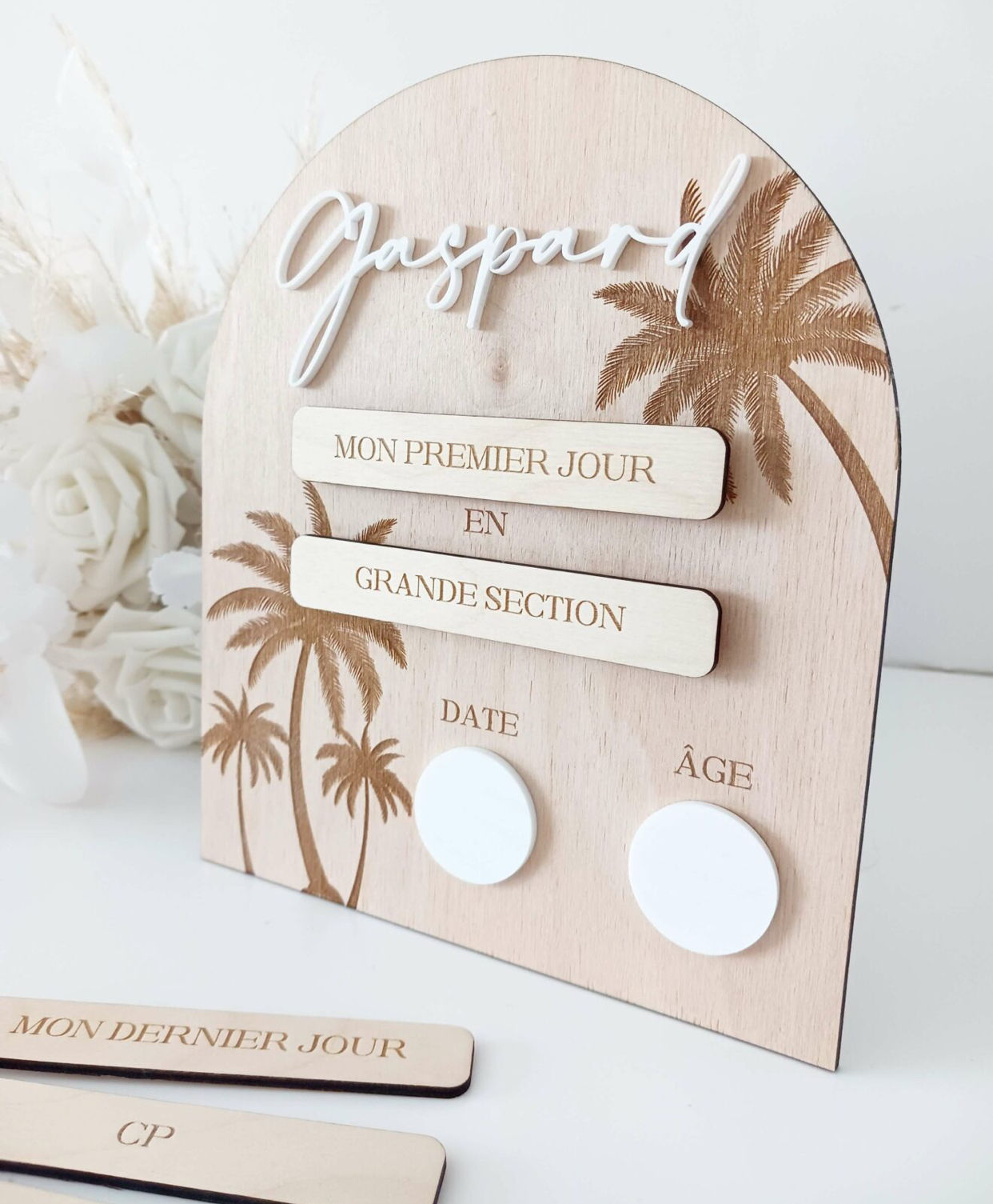 Pancarte rentrĂ©e scolaire - palmiers đŽ