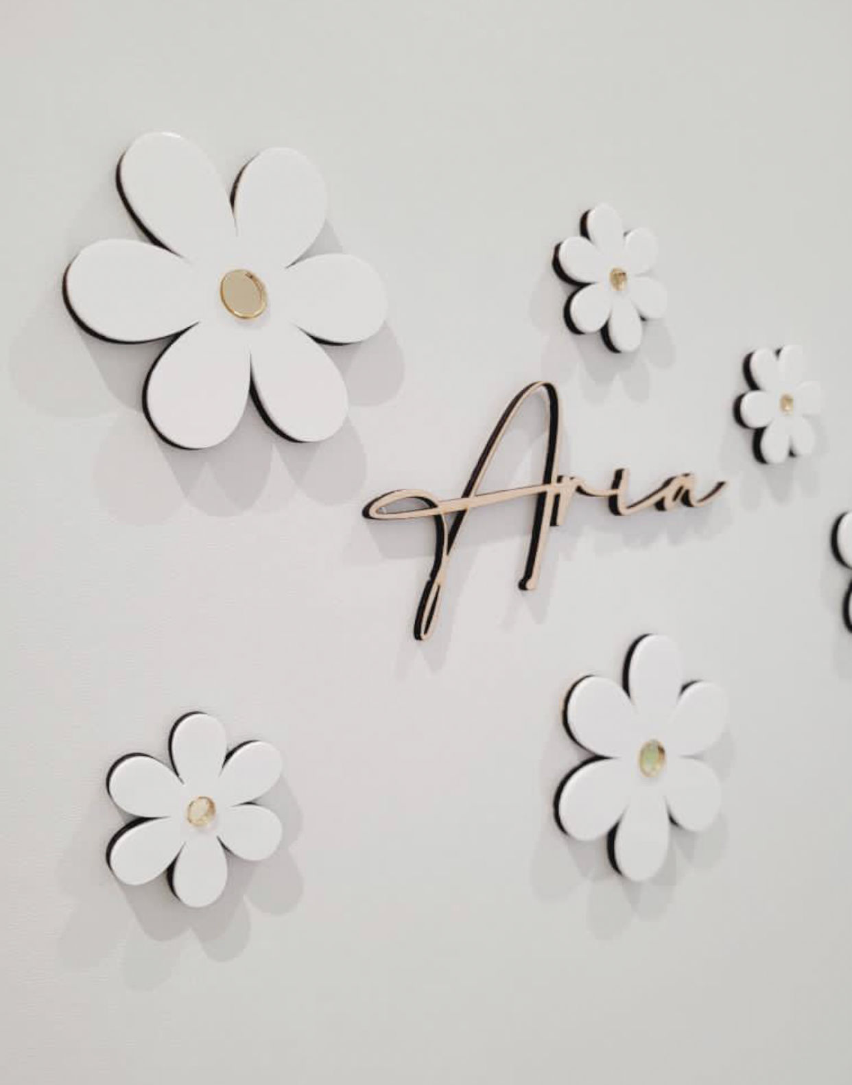 Lot de 6 petites Daisy murales