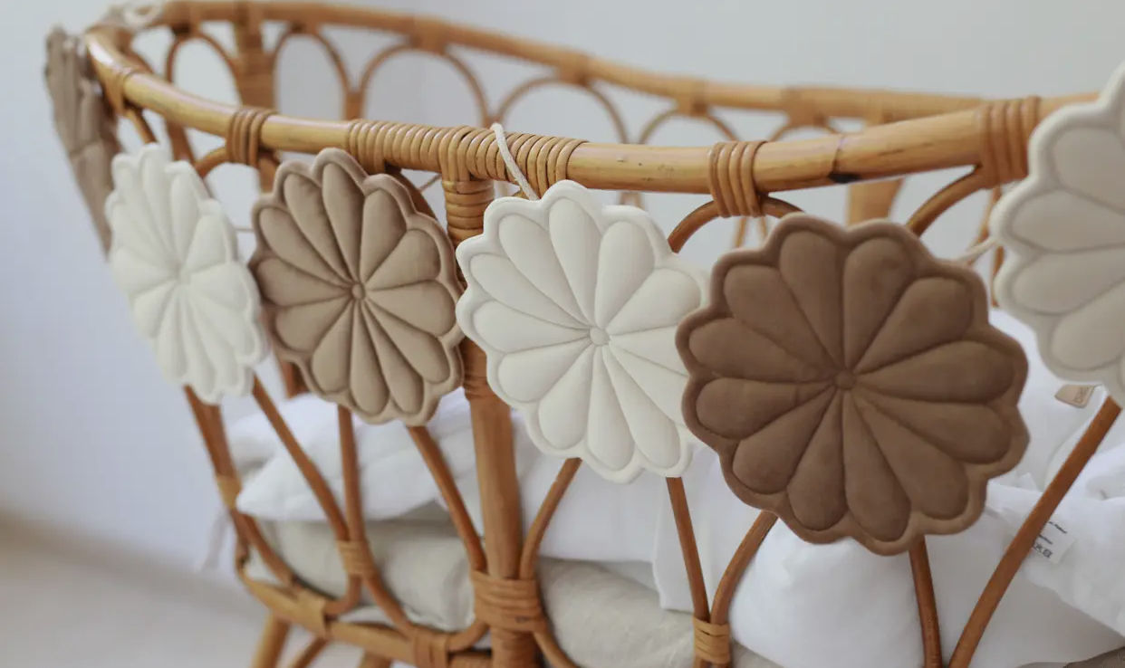 Guirlande Fleurs - Velours