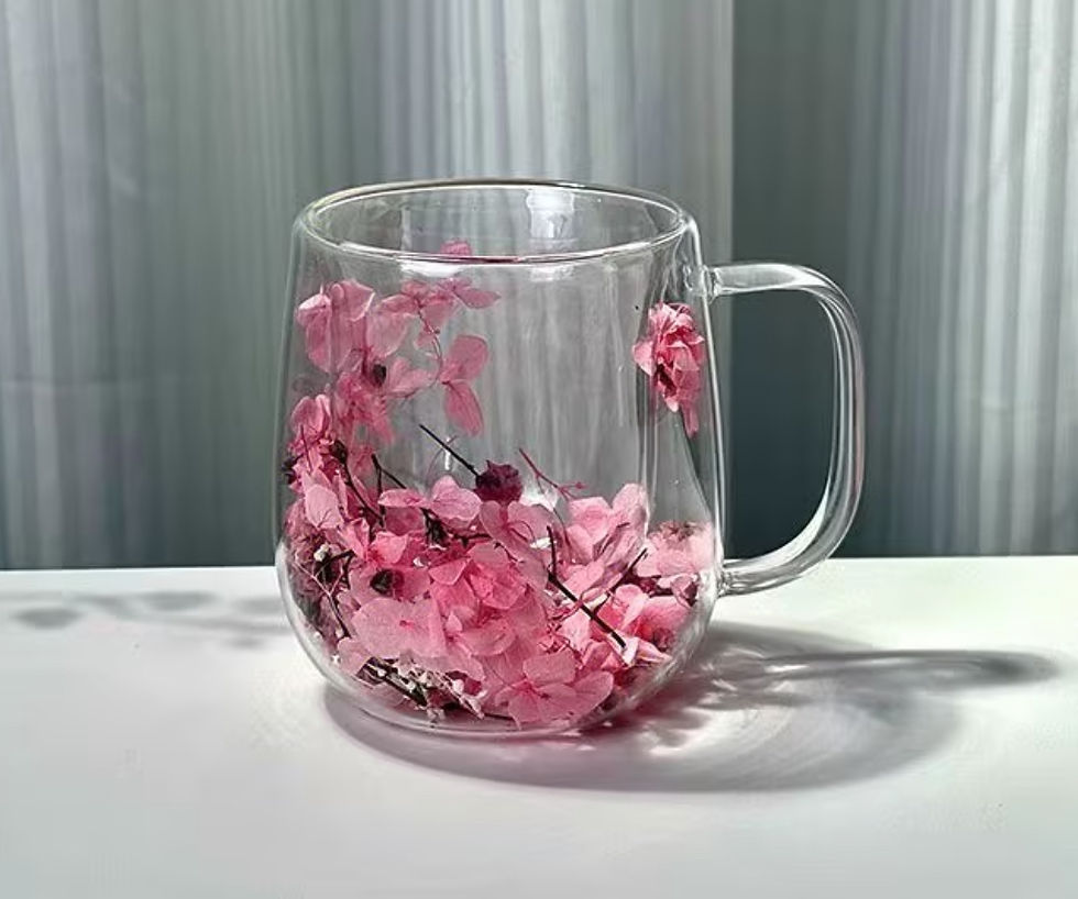 Miniature : Tasse - Verre Fleuri Rose