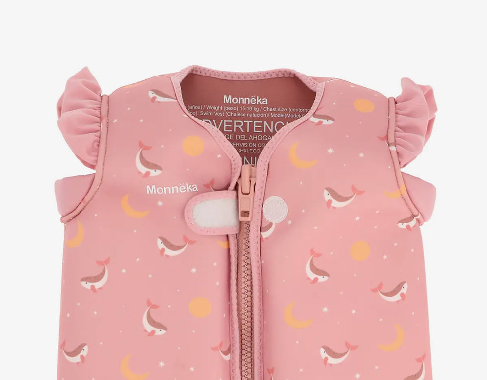 Miniature : Gilet flottaison - baleine rose