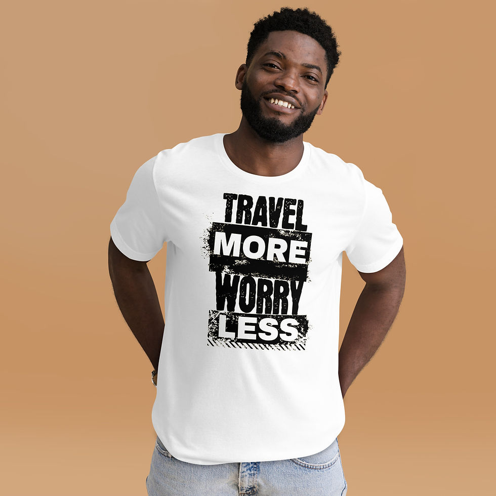 Thumbnail: Travel More Worry Less Unisex t-shirt