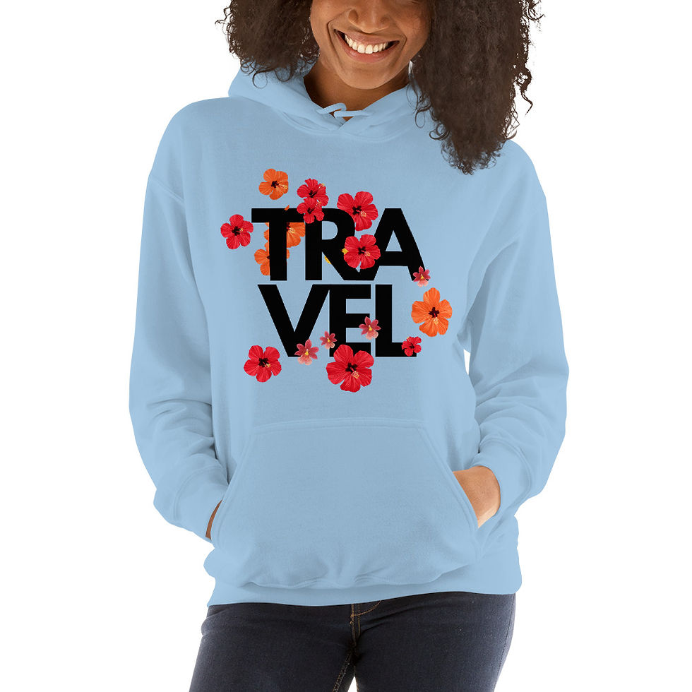 Thumbnail: Travel in Blooming Style with our Flower-Powered Unisex Hoodie  