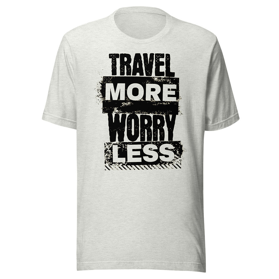 Thumbnail: Travel More Worry Less Unisex t-shirt