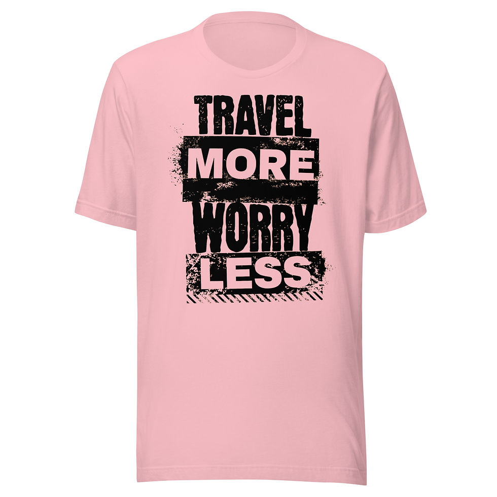 Thumbnail: Travel More Worry Less Unisex t-shirt