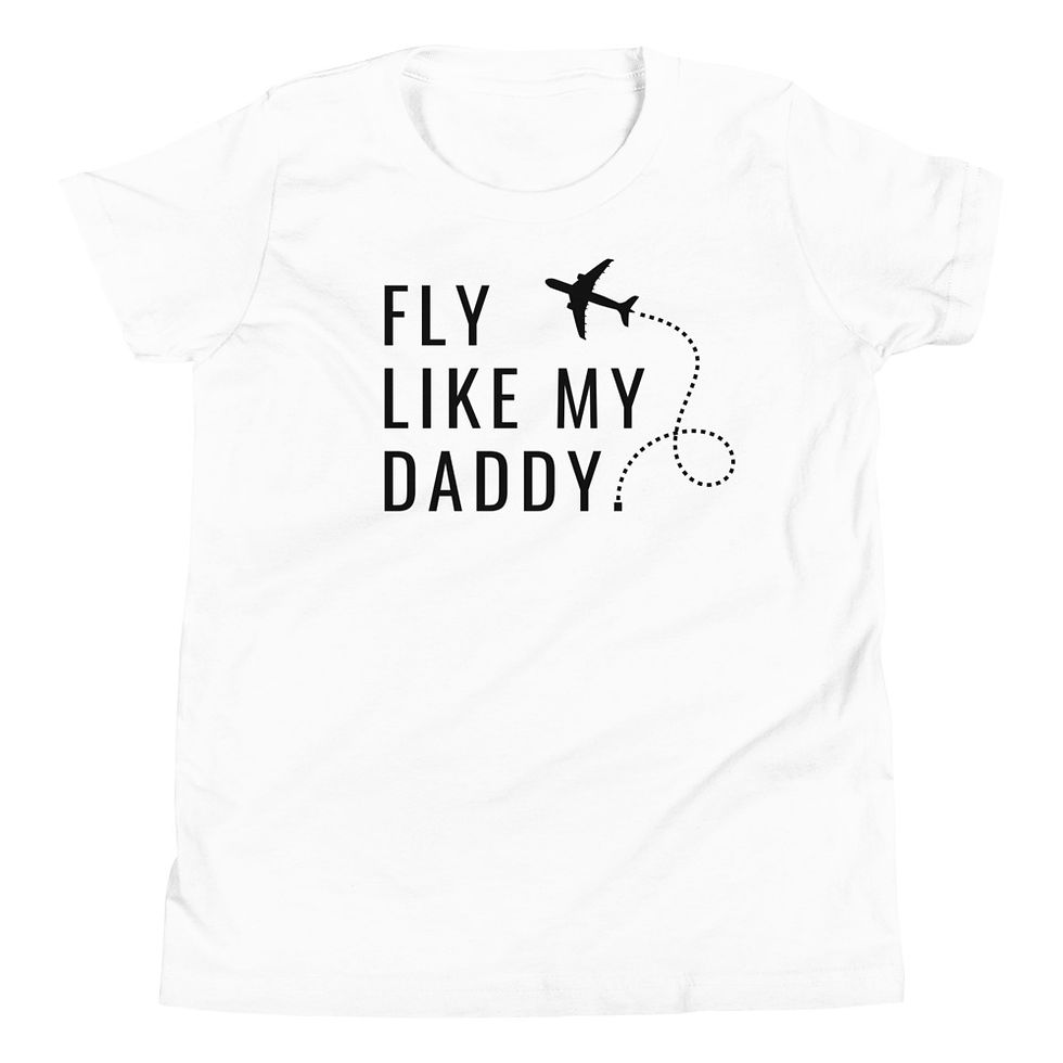 Thumbnail: Fly Like My Daddy - Youth Short Sleeve T-Shirt