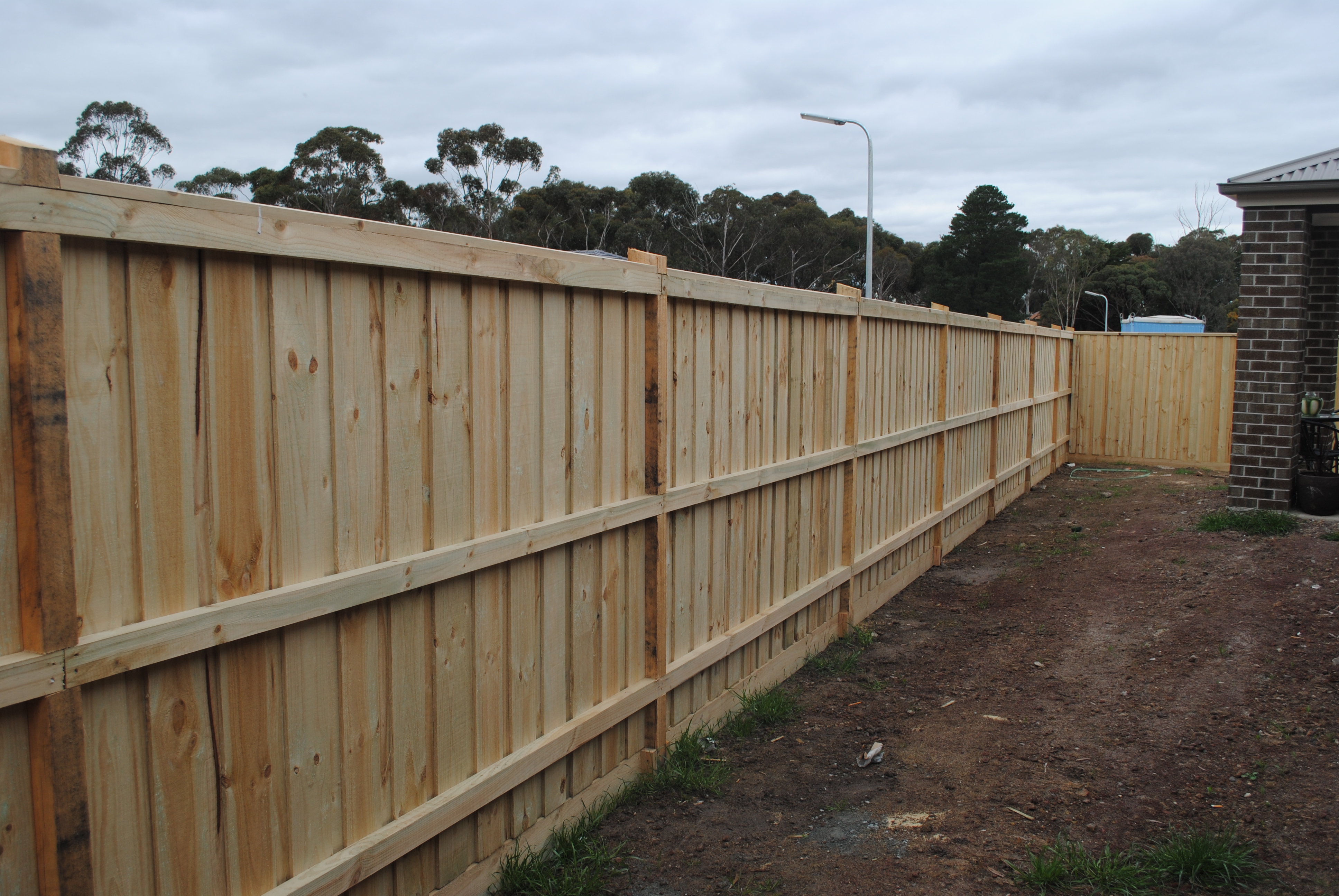 Timber Exposed Hardwood Post Rail Side