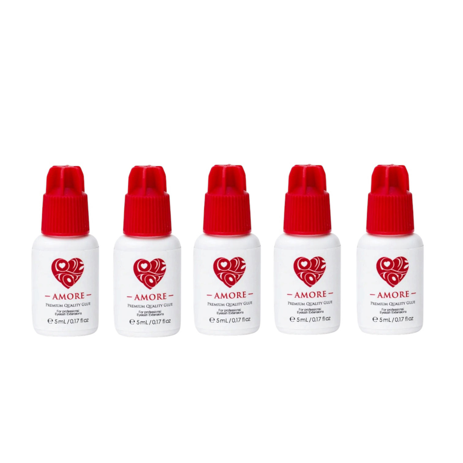 5 x "Amore" Glue for Eyelash extensions 5ml