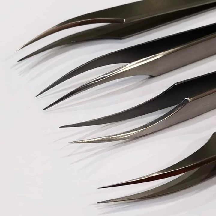 Thumbnail: Silver Straight Tweezers "Dolphin"