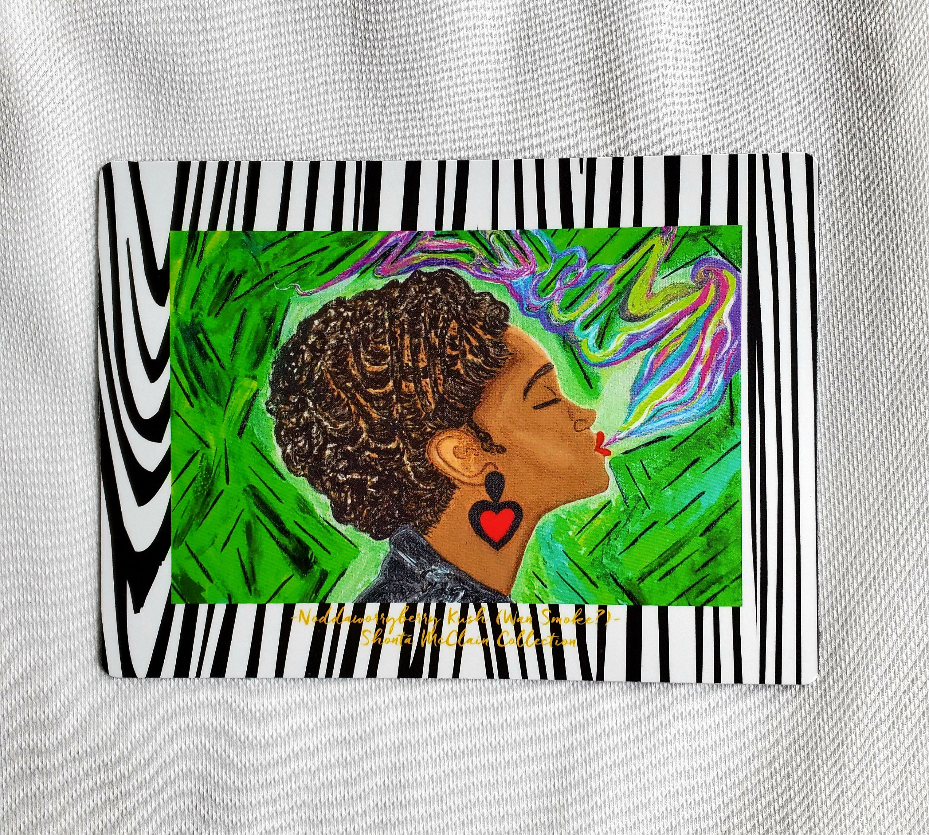 Noddaworryberry Kush (Wan Smoke?) Zebra Print Magnet