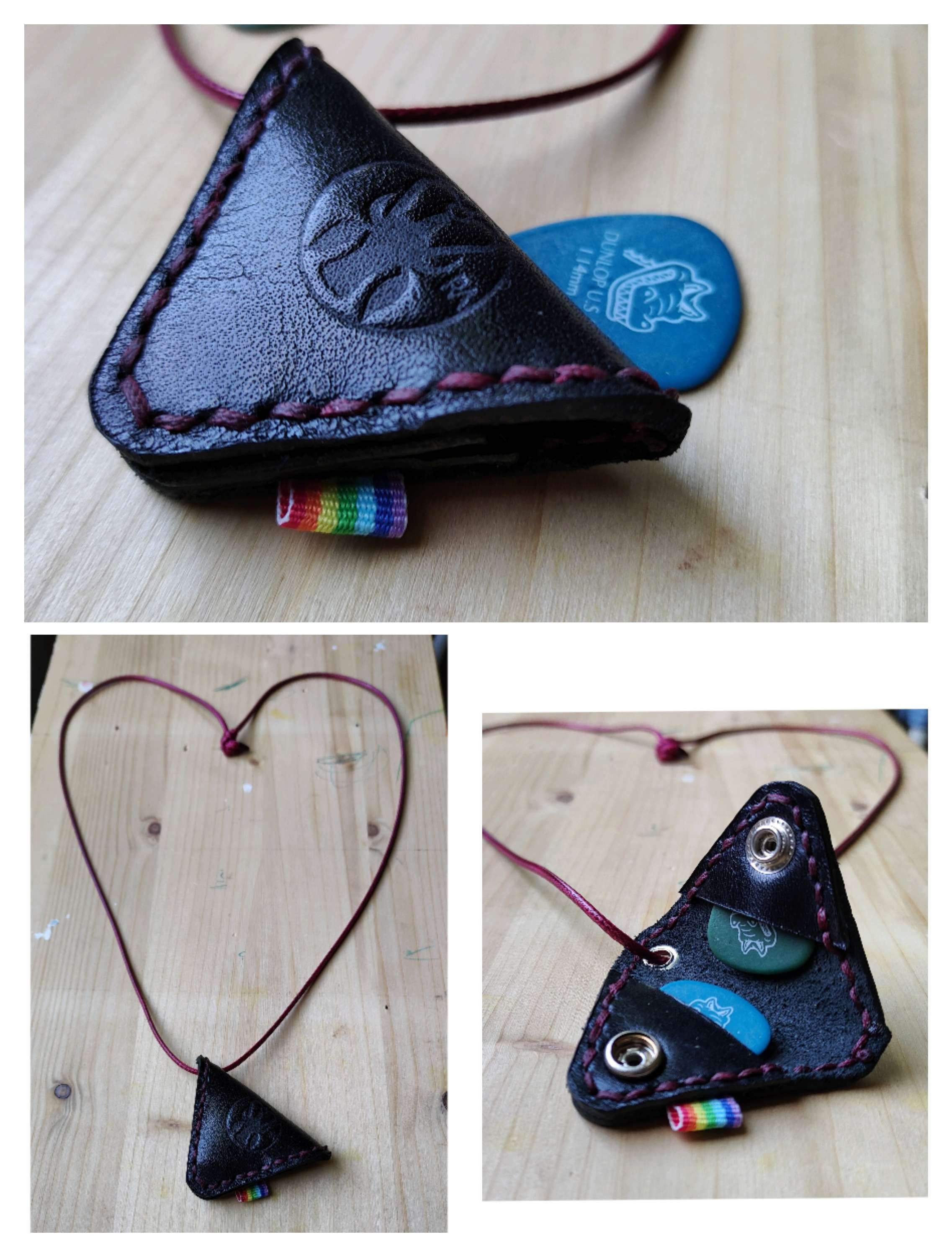 Portachiavi portaplettro nero