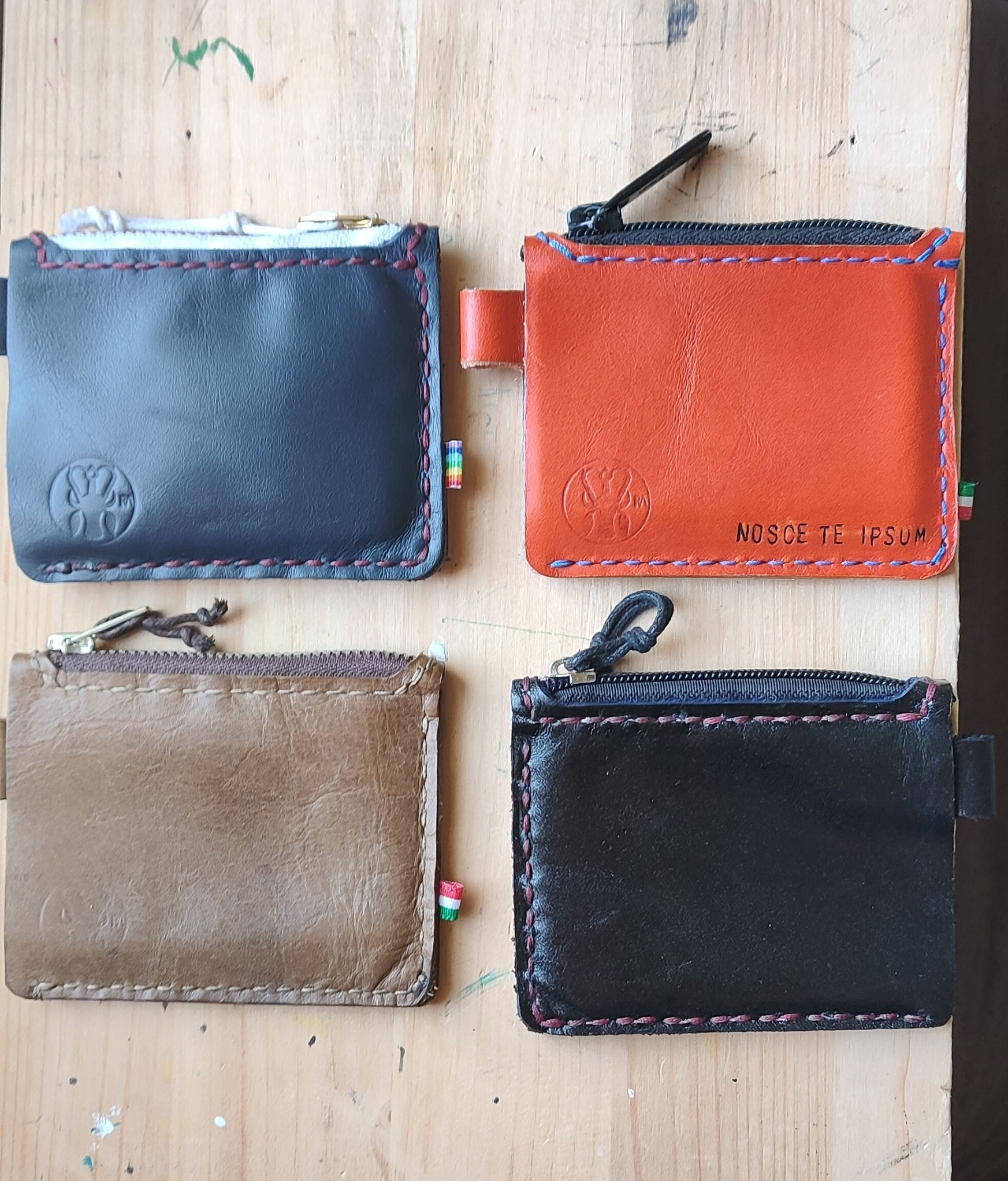 Portafogli 3 scomparti con moschettone 