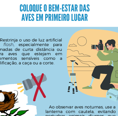 CEMAVE atualiza Código de Ética do Observador de Aves; Observatório adota e recomenda a visitantes