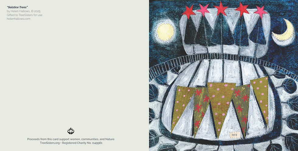 Thumbnail: Solstice Trees –  by Helen Hallows (download & print at home)