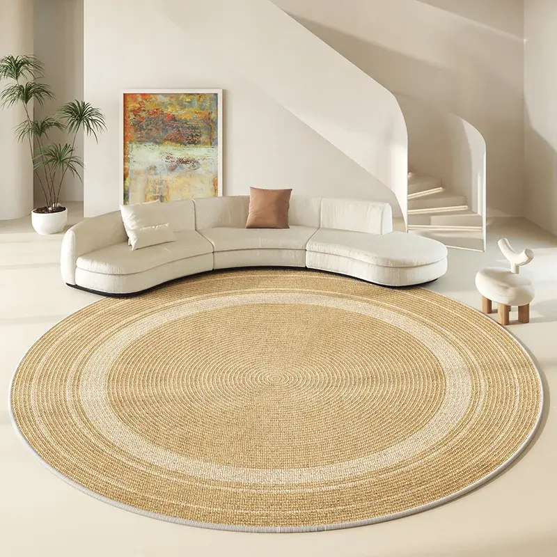 Tapis Rond Nordique pour Salon – Douceur et Élégance au Quotidien