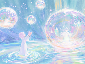 ultra-detailed, ethereal fantasy drawing, floating water droplets and twinkling starlight merging together, soft glowing blue hues, deep celestial ambiance, light refracting through droplets, creating subtle rainbow reflections, delicate hand-drawn textures, dreamlike and mystical atmosphere, luminescent orbs drifting through a vast, tranquil night sky, soft gradient blending of deep ocean blue and cosmic light, highly detailed, surreal fantasy composition, cinematic lighting, hyper-realistic textures, high-resolution fantasy artwork