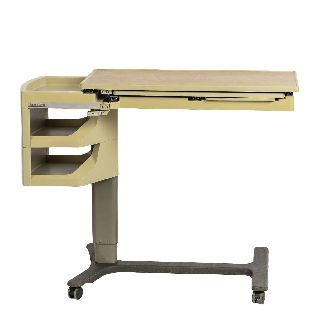 Hill Rom Overbed Meal Table w/ Patient Mate attachment B