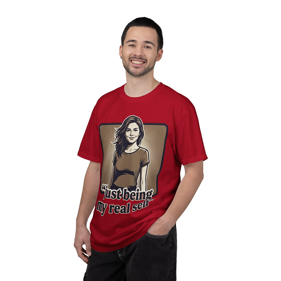 Thumbnail: Just Being My Real Self Illustrated Portrait T-Shirt