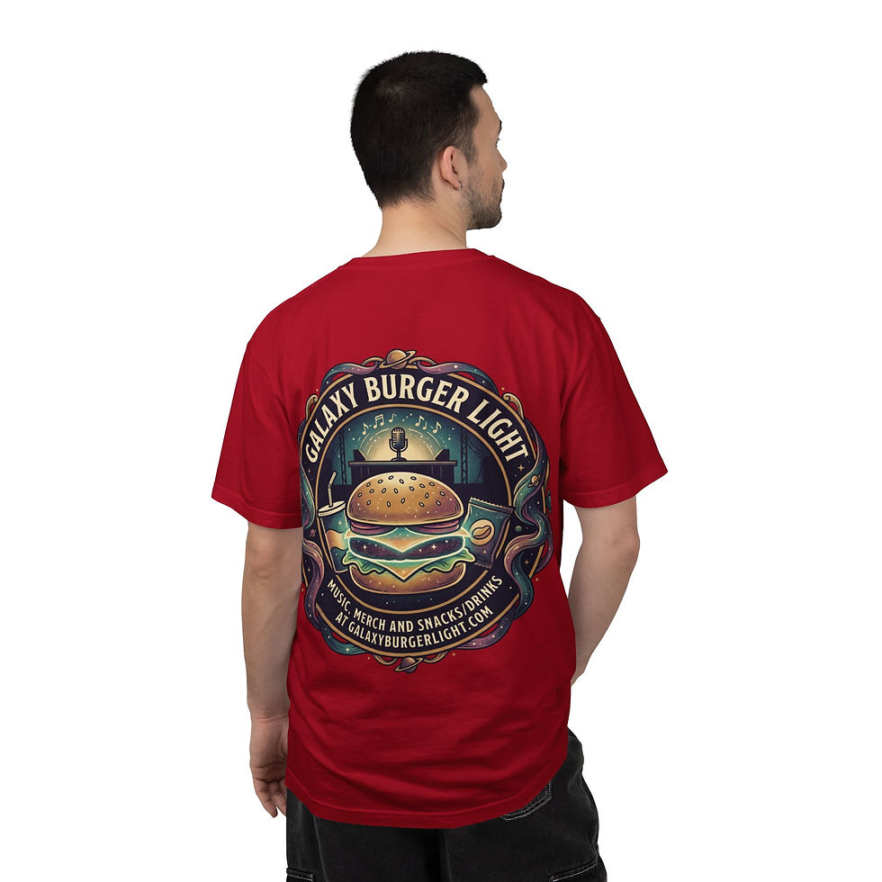 Thumbnail: Connection Over Fame Retro Burger Graphic T-shirt — Galaxy Burger Light