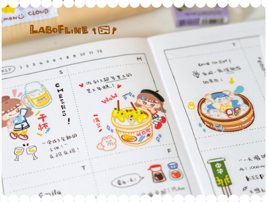 Thumbnail: 线条研究室/《一小口》和纸胶带分装