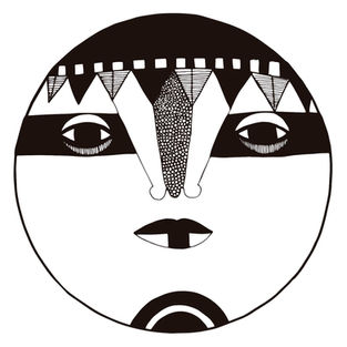 plato ilustrado étnico ilustración